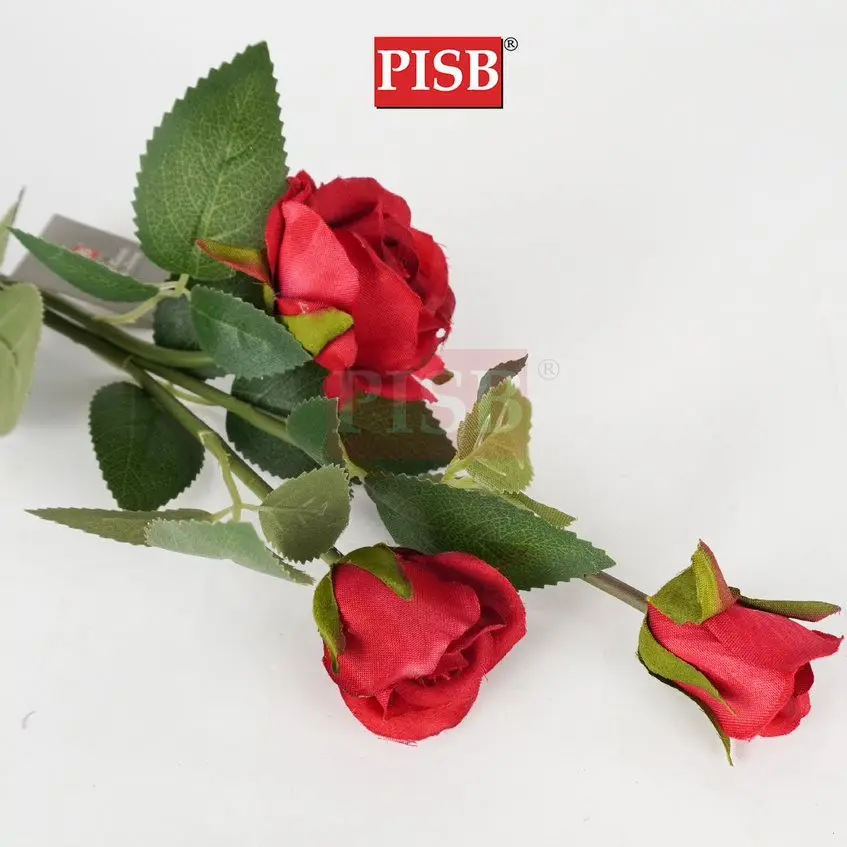3006 66CM Garden Rose Artificial Flower Bunga Hiasan (3 Heads/Stalk) - Image 3