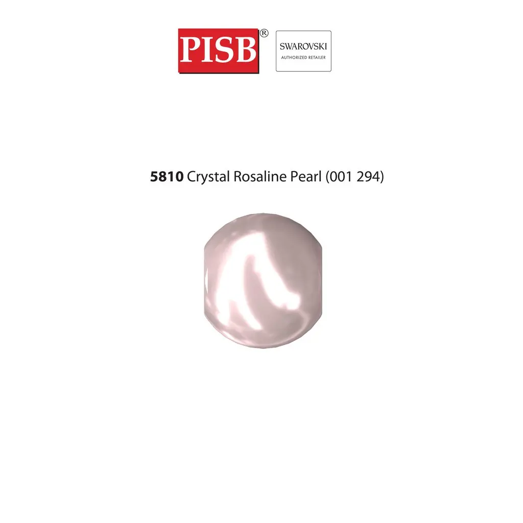 5810 SWAROVSKI CRYSTAL ROUND PEARL 001 294 CRYSTAL ROSALINE PEARL - Image 2