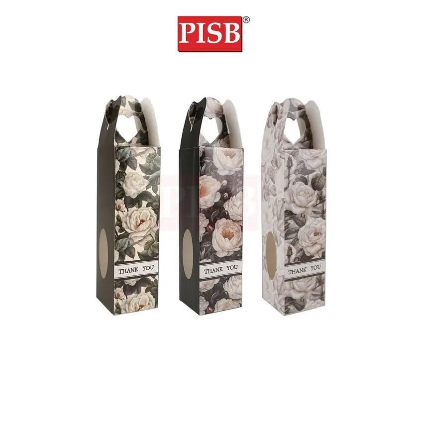 0457 (10Pcs/Pkt) Flower Printed Gift Box Doorgift Box / Kotak Concentrate Kordial Kicap