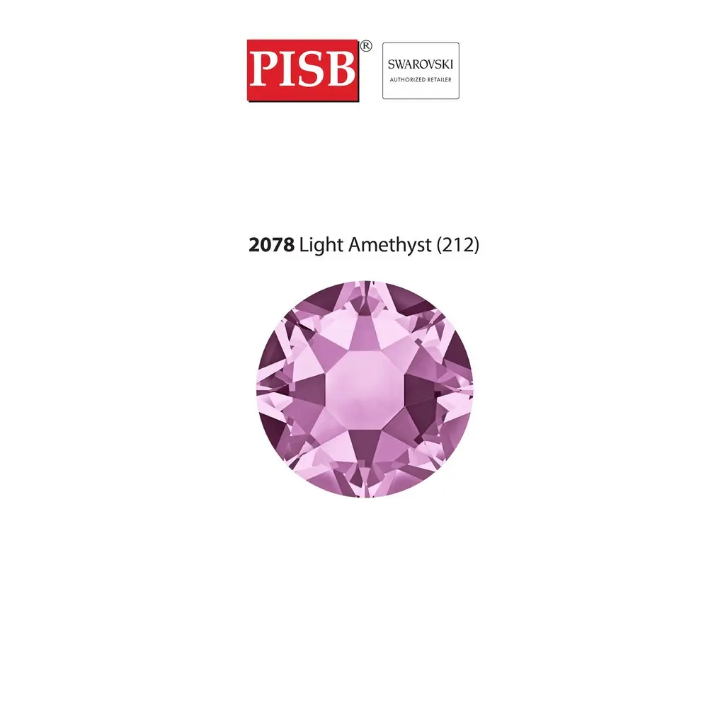 2038 2078 SS10-SS34 SWAROVSKI HOTFIX 212 LIGHT AMETHYST - Image 2