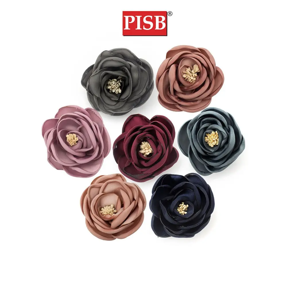 XH2064 4CM Handmade Fabric Flower