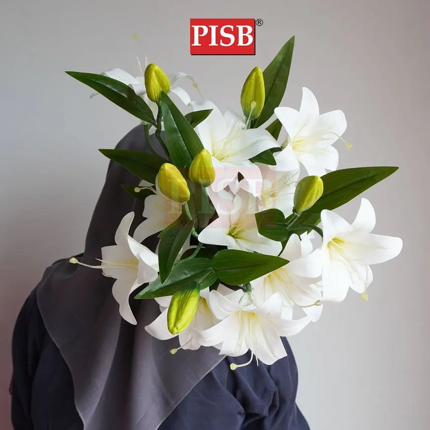 2210 100CM Tiger Lily Spray Flower - Image 4