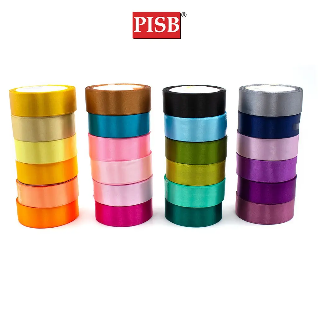R050351 1" Plain Color Satin Ribbon Selection 2 (10Yards/Roll)
