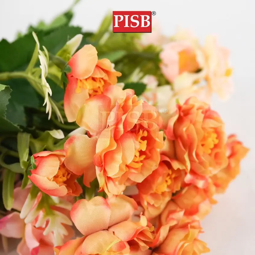 2197 39CM Cabbage Rose Mix Bush Flower - Image 2