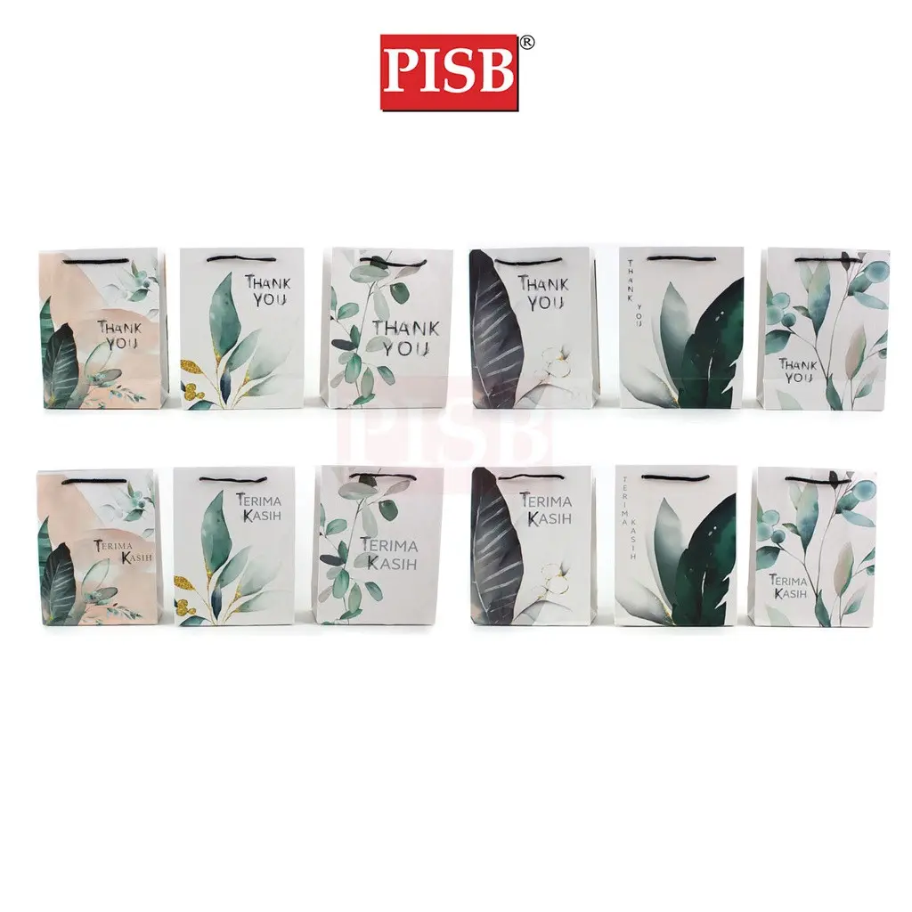 0283-60 (10Pcs/Pkt) Premium Leaf Design Gift Bag Paper Bag - Image 4