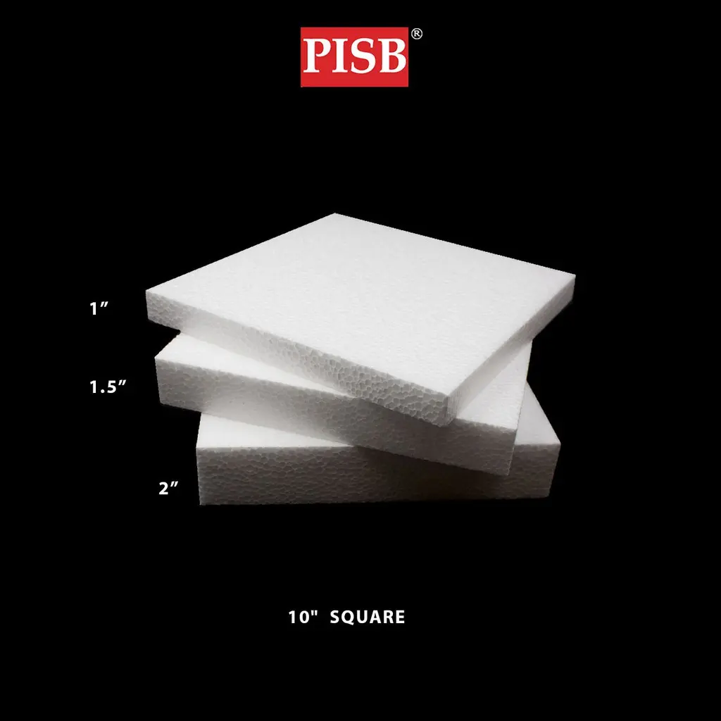 J040020/48/46 10"Inch Square Polystyrene Foam / Gabus Dulang Hantaran