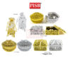 2109-11/22 (12pcs/Pkt) Decorative Souvenir Door Gift / Bekas Kerawang / Bekas Bunga Rampai - Image 2