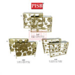 2296-2298 Golden Leaf/Polka Dot Design Mirrored Console Table Meja Hiasan Rumah Home Living