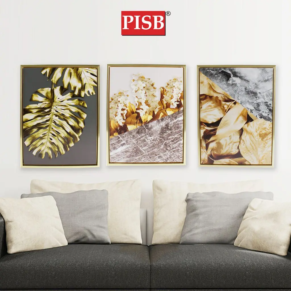 H1042/43 30*40CM State Art Paintings With Golden Frames - Image 7