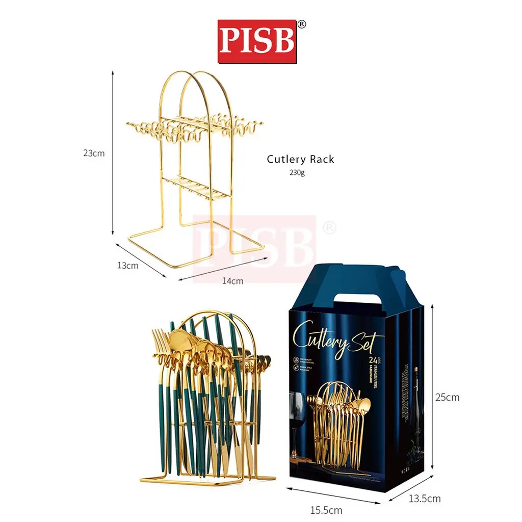 WD1169 24Pcs Stainless Steel Nordic Cutleries Viral Sudu Kayangan Sudu Hotel Dinnerware Set Sudu Spoon Set - Image 4