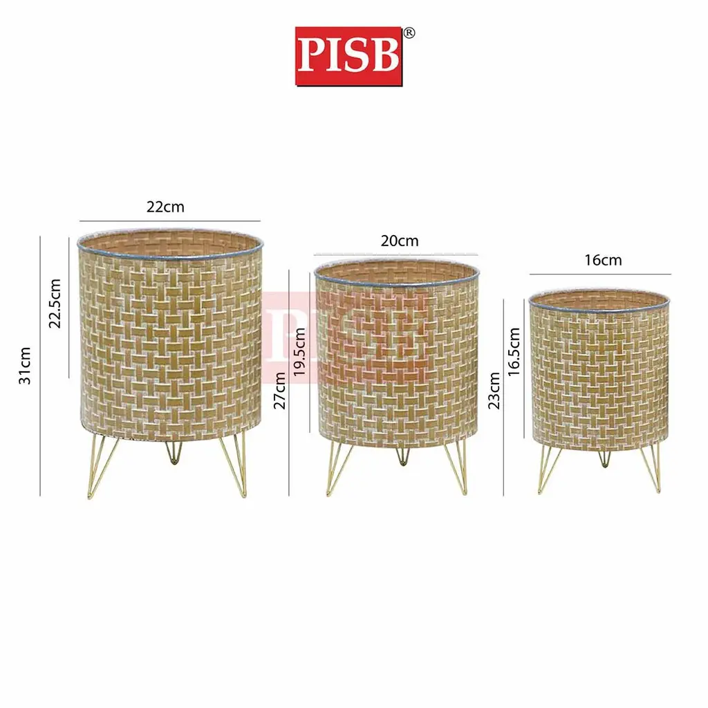 TY2114/15/16 Metal Tree Pot With Stand - Image 2