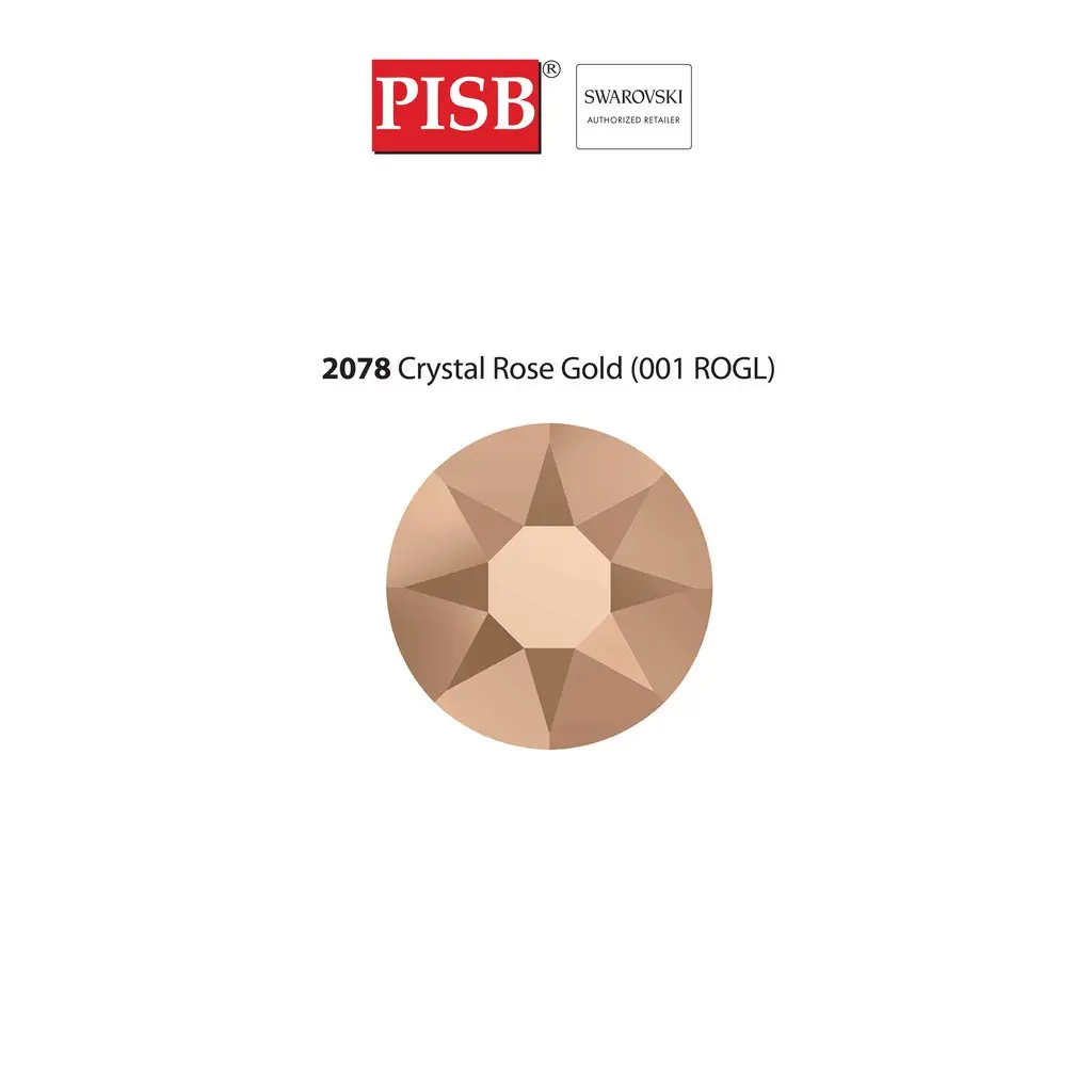 2038 2078 SS10-SS34 SWAROVSKI HOTFIX CRYS EFFECT 001 ROGL CRYSTAL ROSE GOLD - Image 2