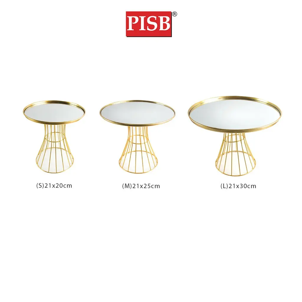 TP1017/18/19 Gold Wire Stand Mirror Top Gift Stand / Dulang Hantaran Perkahwinan