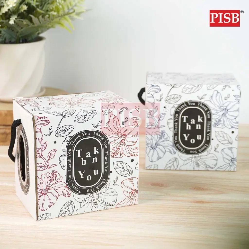 2307 (6Pcs/Pkt) Ceramic Mug With Flower Printed Handle Box/Set Doorgift Souvenir Mug Cawan Murah/Wedding Gift Mug - Image 4