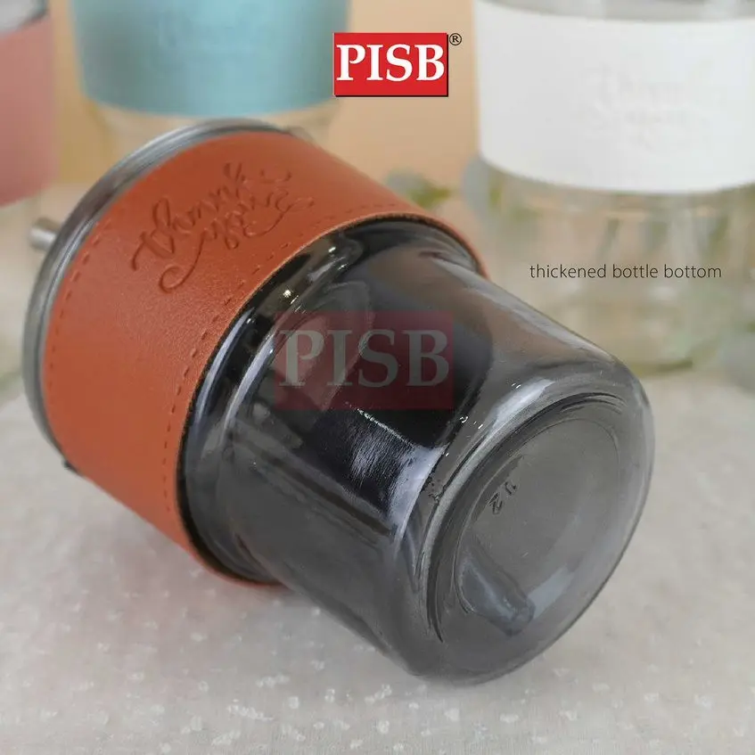 2129(58Pcs/Ctn)Straw Mug Glass Heat Cold Resistant Water Bottle Viral Transparent Travel Mug Coffee Glass Doorgift Cawan - Image 5