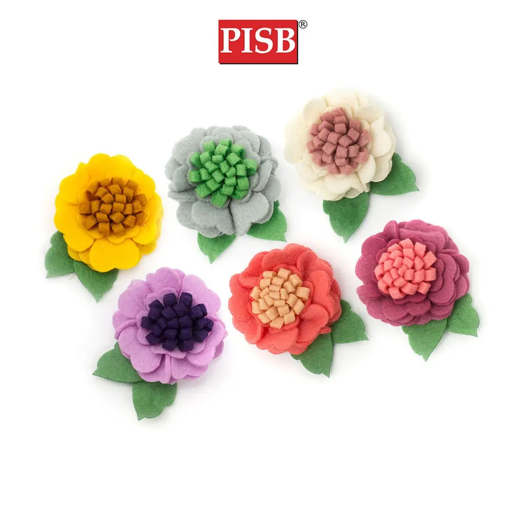 XH2065 5CM Handmade Fabric Flower