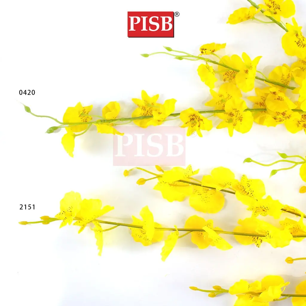 0420/2151 92CM Premium Oncidium Artificial Flower Dancing Lady Orchid Spray - Image 3