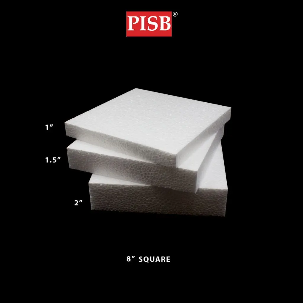 J040019/127/47 8"Inch Square Polystyrene Foam / Gabus Dulang Hantaran
