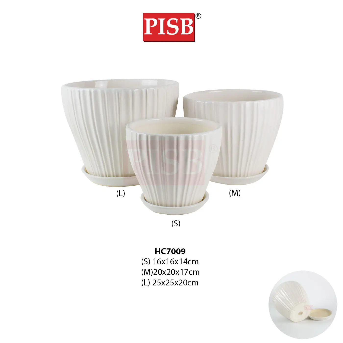 HC7009 White Ceramic Decorations Craft Vase Ornament Pasu Bunga