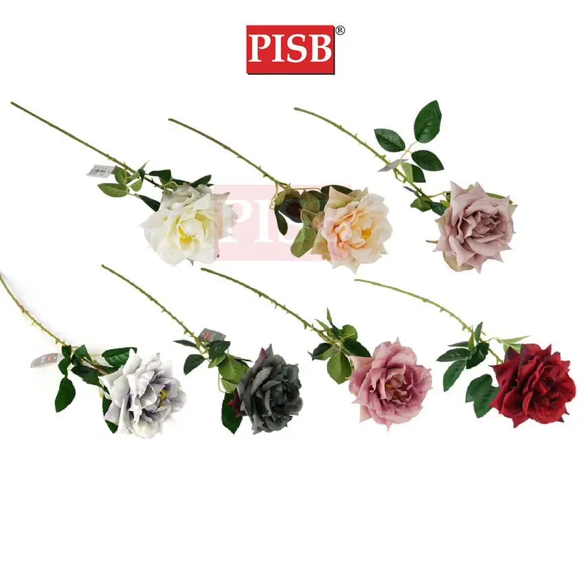 3005 68CM Happy Rose Spray Artificial Flower Bunga Hiasan