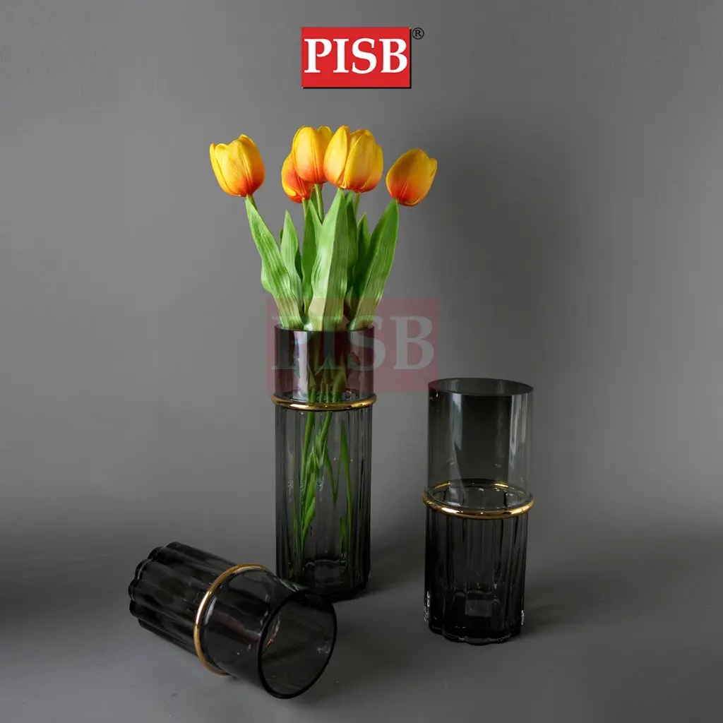 2208-2212 Luxury Transparent Glass Flower Vase - Image 2