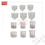 2208-2219 Square Round White Transparent Cake Box Kotak Kek Kotak Hantaran Birthday Gift Packaging Box Wedding Gift Box