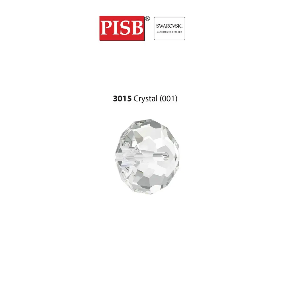 3015 SWAROVSKI RIVOLI BUTTON 001 CRYSTAL 10MM-16MM - Image 2