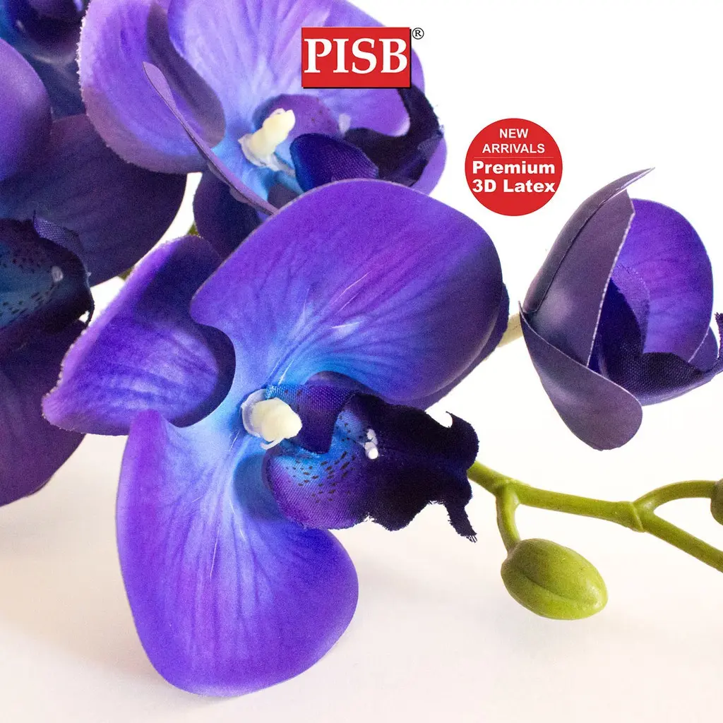 1602/0577 96/105CM 3D Latex Orchid Flower 9 Heads - Image 2
