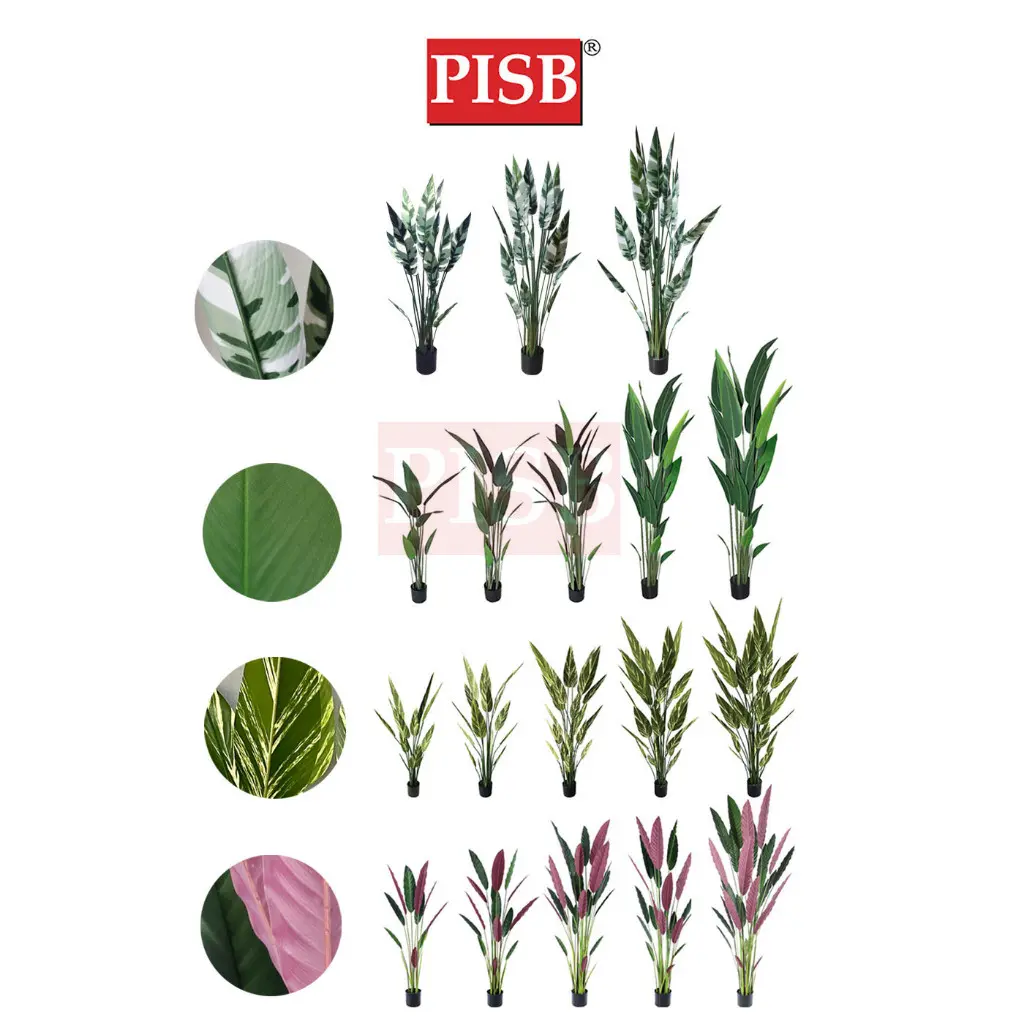 *READY STOK* Premium Skybird Tree Banana Tree Red Skybird Variegated Maranta Plant Pokok Hiasan Viral Artificial Plant - Image 5