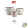 HC7003/04 Black/White Ceramic Decorations Craft Vase Ornament Pasu Bunga - Image 2