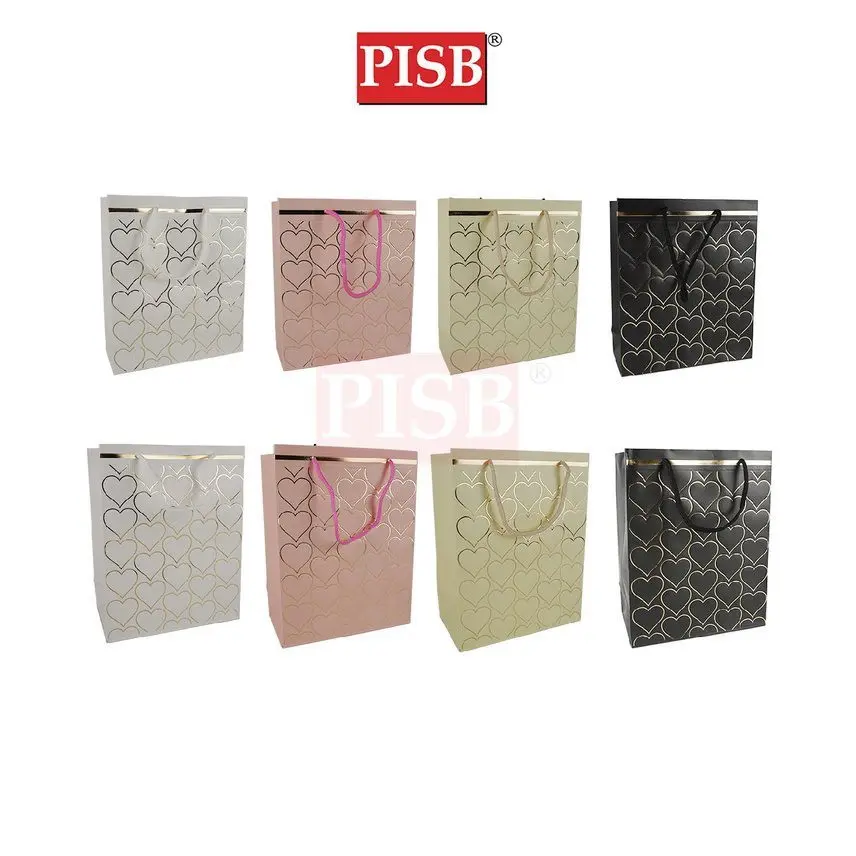 0454/0455 (10Pcs/Pkt) Premium Heart Design Gift Bag Paper Bag
