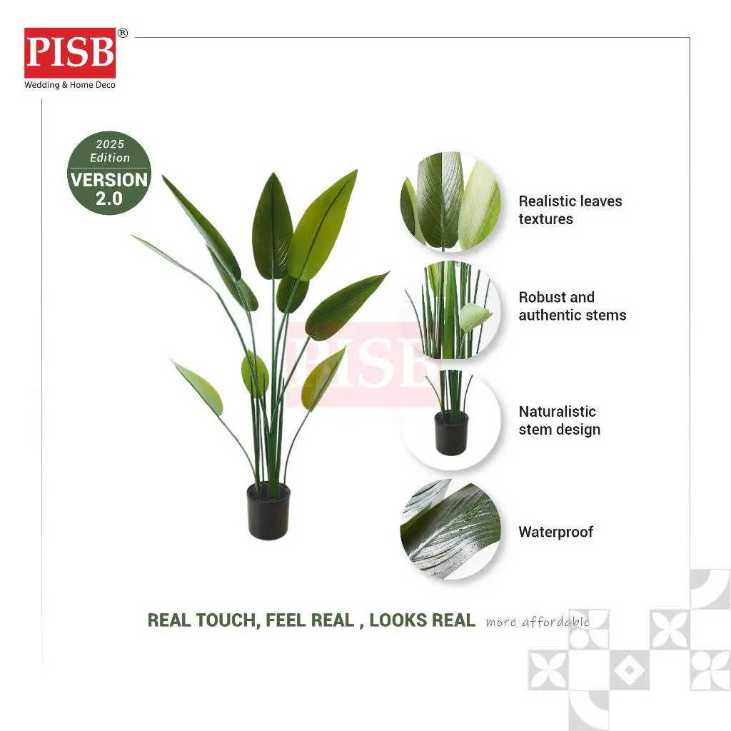 2121-27 3D Premium Skybird Tree Banana Tree Pokok Hiasan Viral Pokok Skybird Pokok Pisang Artificial Plant Home Decor - Image 3