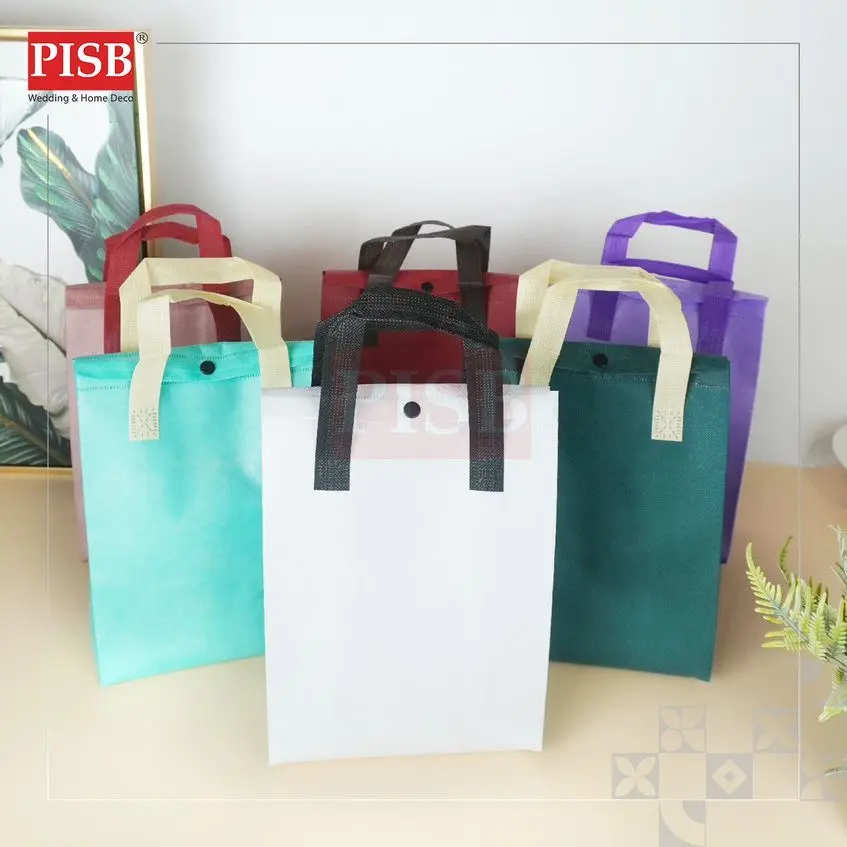 7178 (10Pcs/Pkt) Insulated Button Bag Non Woven Bag Lunch Bag Picnic Bag Insulation Foil Bag Doorgift Bag Goodies Bag - Image 2