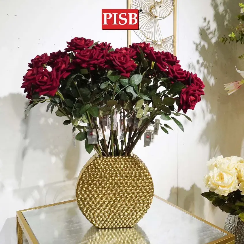 3004 56CM Velvet Diamond Rose Spray Artificial Flower Bunga Hiasan - Image 4