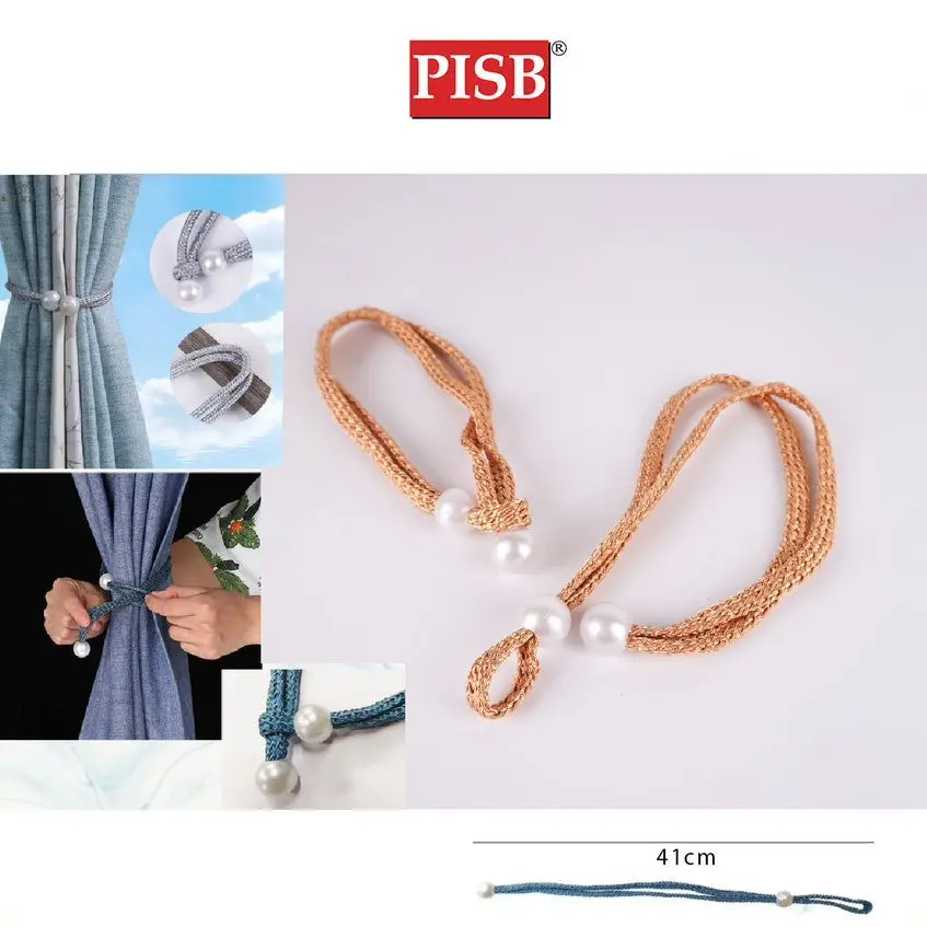 0896 Adjustable Ball Curtain Tieback Curtain Decoration Pengikat Langsir (2Pcs/Pkt) - Image 2