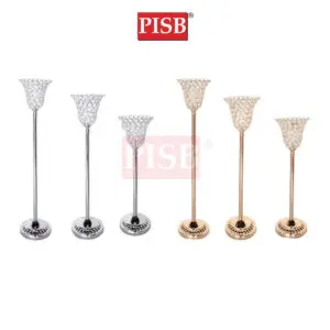 0487-89 Crystal Candleholder Candle Stand Candlestick