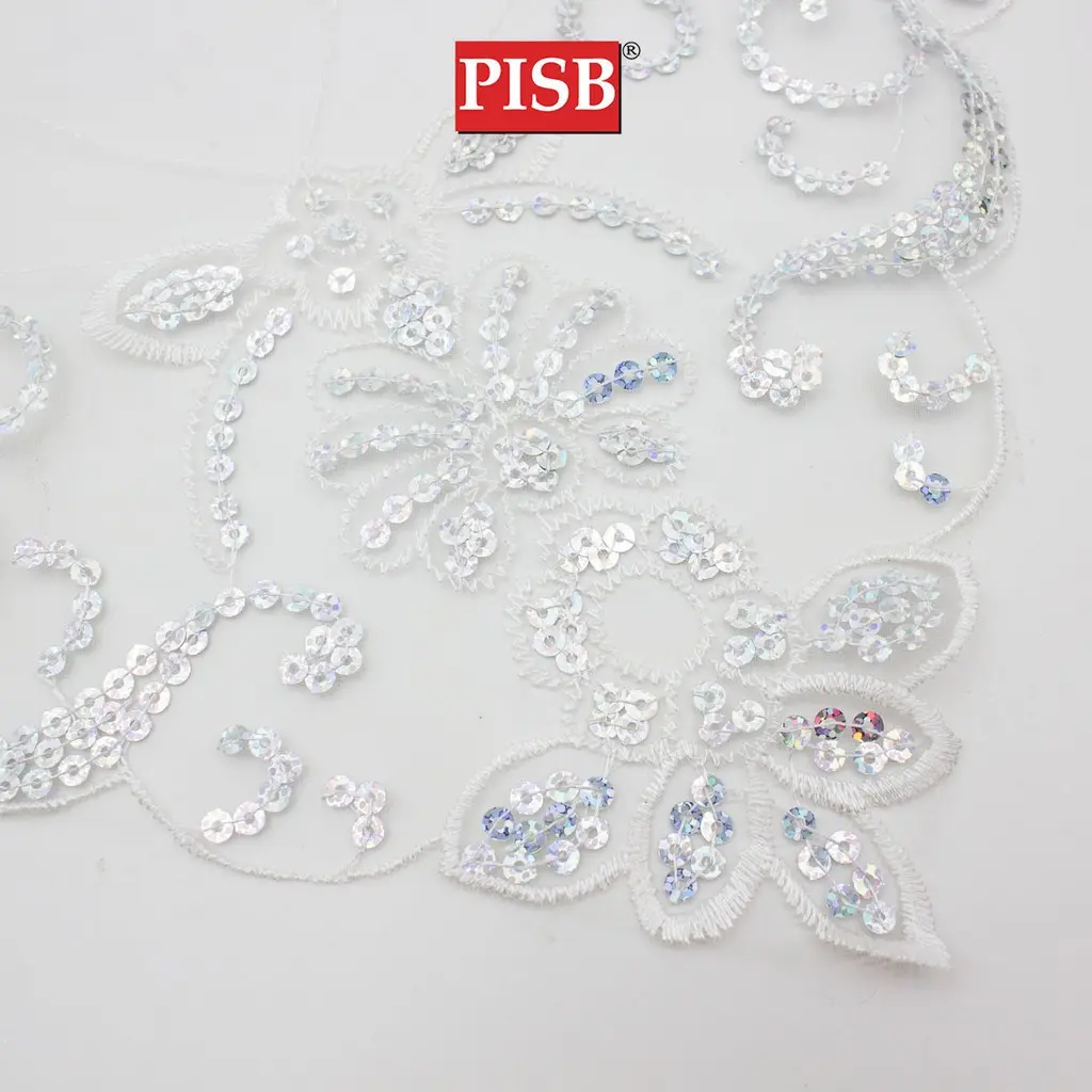 R070514 50*50CM Organza Sequin Square Alas Dulang For Dulang Hantaran Perkahwinan - Image 3