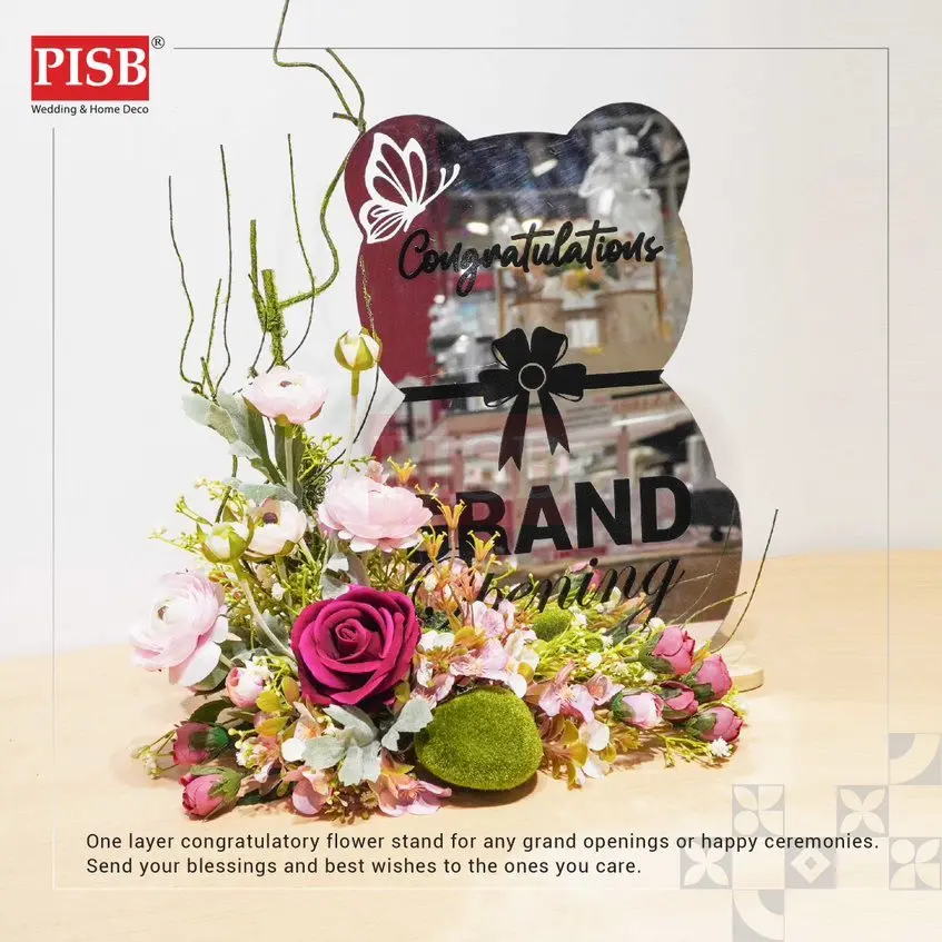 1203-1207 Acrylic Mirror Stand Wedding Birthday Welcome Board Aesthetic DIY Decoration Cermin Selamat Datang Perkahwinan - Image 3