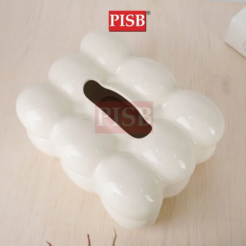 1191 Nordic Creative Cloud Ceramic Tissue Holder Tissue Box Tissue Storage Box Bekas Tisu Kotak Tisu Rumah Home Decor - Image 3