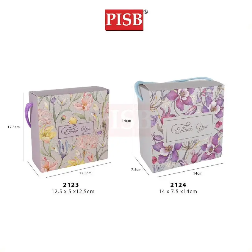 2123/24 (10Pcs/Pkt) Botanic Gift Box Goodies Box Doorgift Box Bahulu Box Wedding Souvenir Gift Box Kotak Bahulu - Image 2