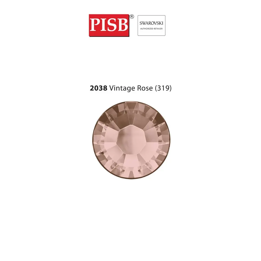 2038 2078 SS10-SS34 SWAROVSKI HOTFIX 319 VINTAGE ROSE