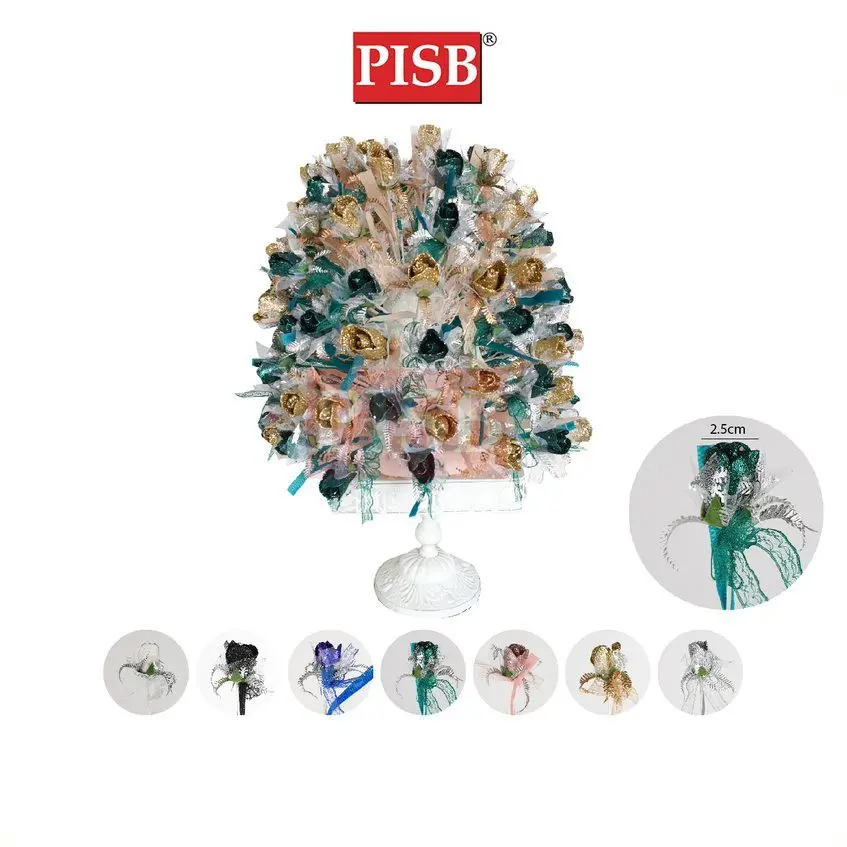 1057 Glitter Egg Flower / Bunga Telur / Bunga Telor / Bunga Telur Murah / Doorgift Tunang Nikah Kahwin (50Pcs/Box)