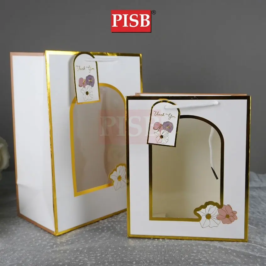 2117/18 (10Pcs/Pkt) Premium Window Transparent Gift Bag Paper Bag - Image 2