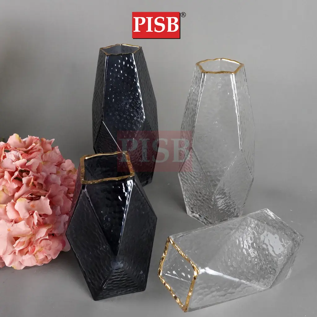 2208-2212 Luxury Transparent Glass Flower Vase - Image 3