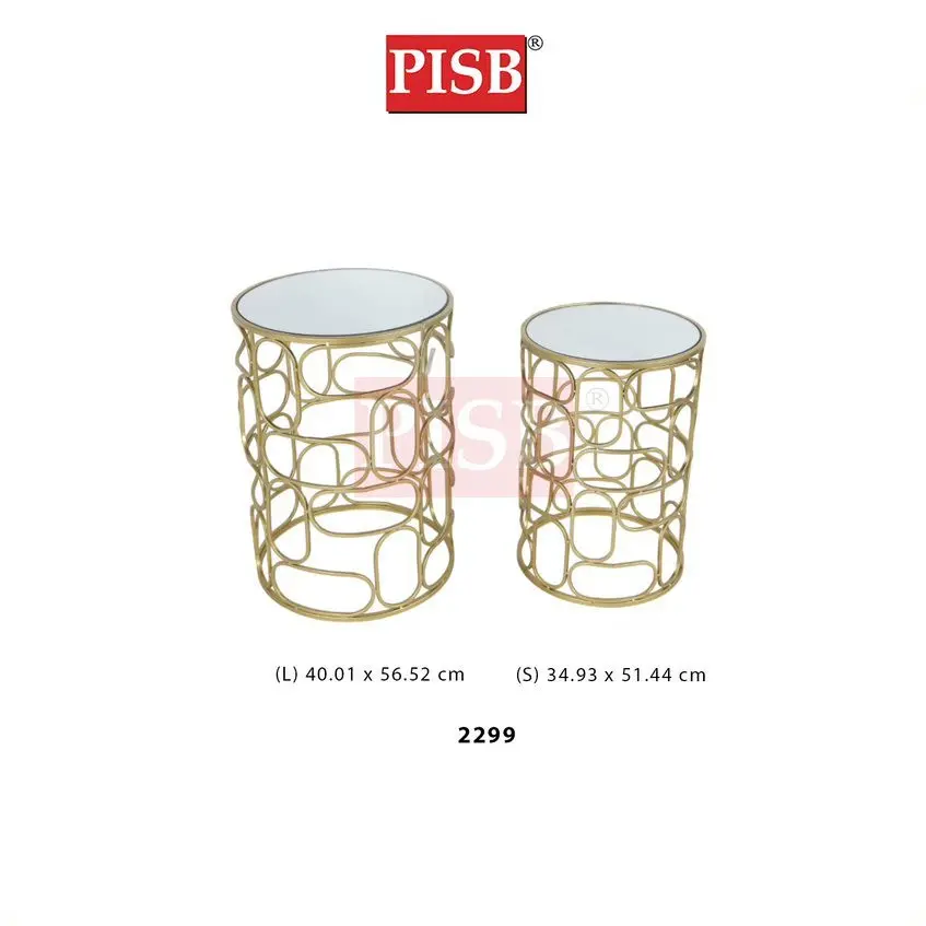 2299 Mirrored Round Console Table Meja Hiasan Rumah Home Living