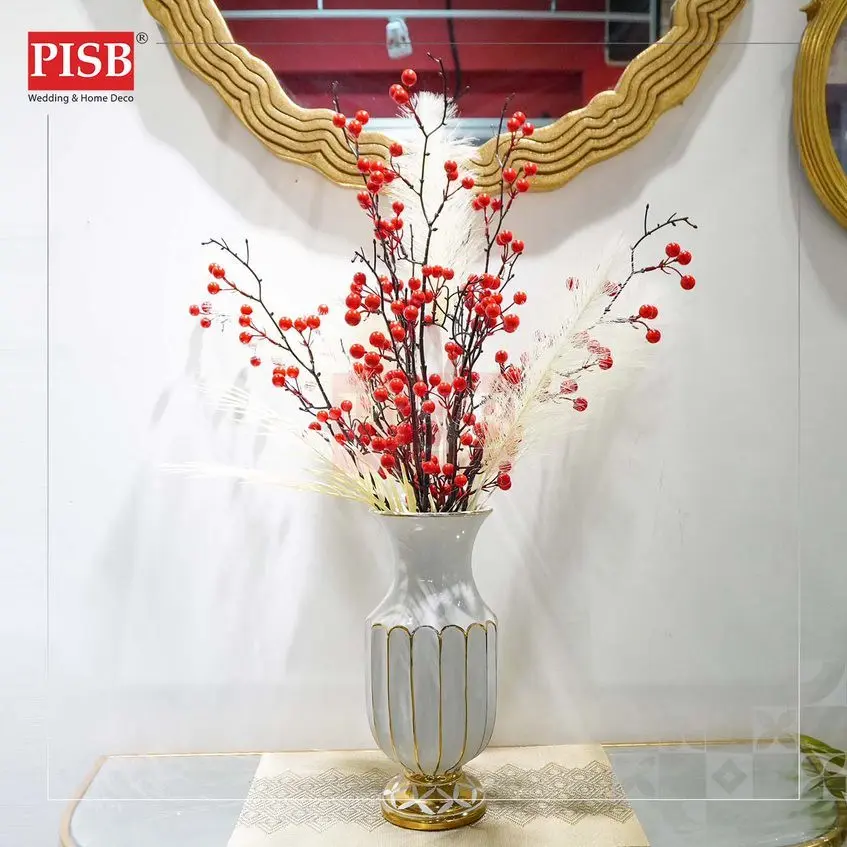 2233/34 80CM Berries Spray Artificial Flower Bunga Hiasan Viral Bunga Dulang Hantaran Perkahwinan Hand Bouquet - Image 3