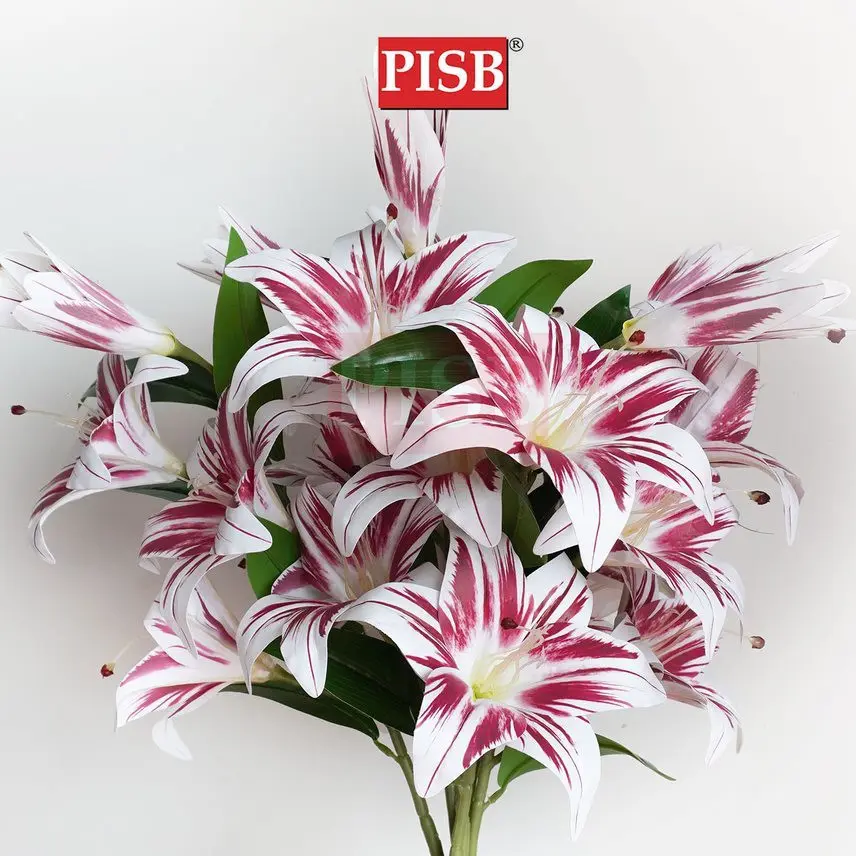 2219 105CM 3D Lily Spray Flower - Image 3