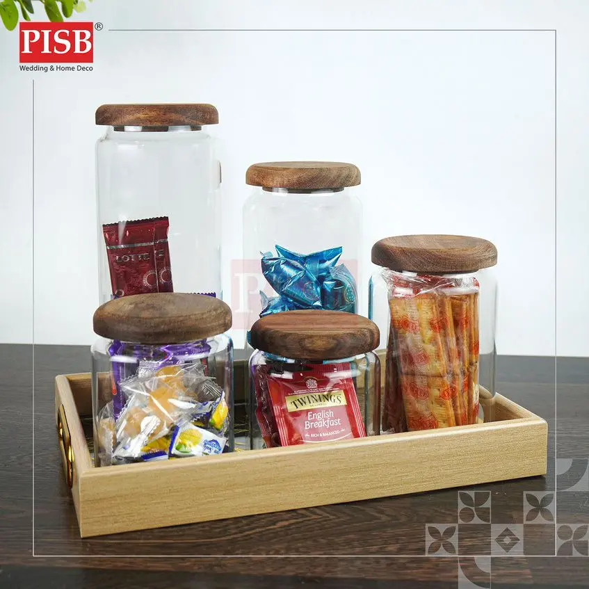 1096/97 Wooden Serving Tray Food Tray Organizer Table Desktop Tray Dulang Kayu Dulang Hantaran Wedding Wood Platter Tray - Image 2