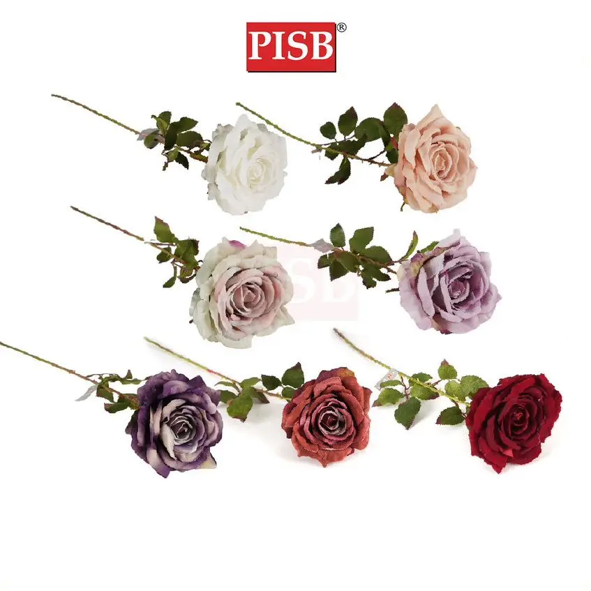 3010 75CM Wild Rose Spray Artificial Flower Bunga Hiasan