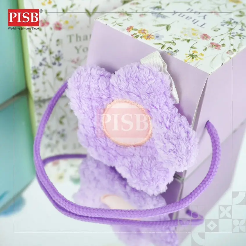 2136 (10Pcs/Pkt) Souvenir Hand Towel Kitchen Hanging Towel With Gift Box Sapu Tangan Tuala Tangan Doorgift Souvenir - Image 7